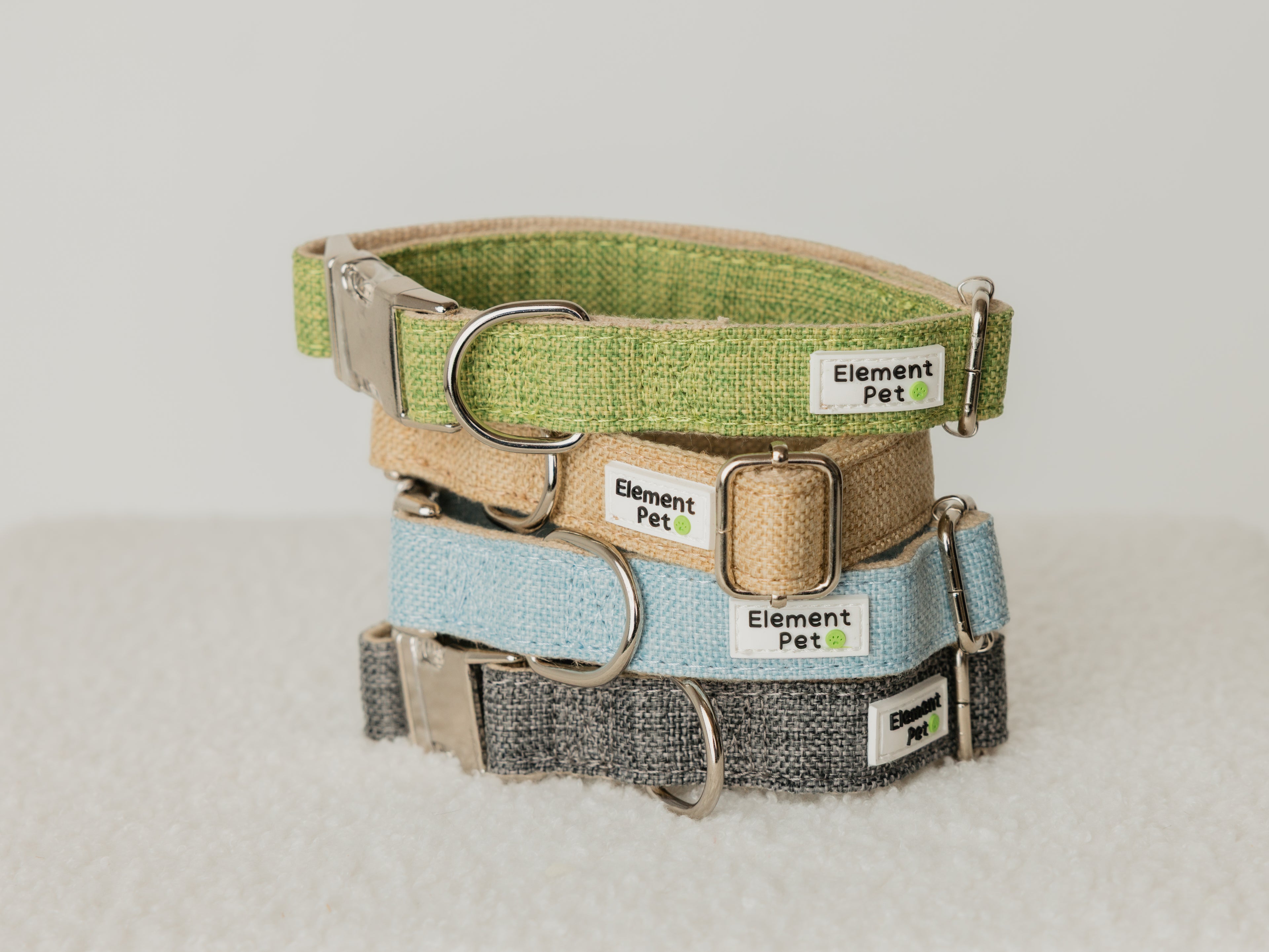 Natural hemp dog collar in tan – eco-friendly, adjustable, and durable
Eco-friendly hemp dog collar in carbon gray – sustainable and minimal
Green hemp dog collar for dogs – comfortable and plant-based
Aqua hemp collar for dogs – breathable, lightweight, and plastic-free