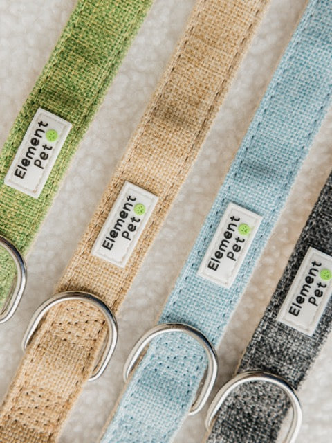 Natural hemp dog collar in tan – eco-friendly, adjustable, and durable
Eco-friendly hemp dog collar in carbon gray – sustainable and minimal
Green hemp dog collar for dogs – comfortable and plant-based
Aqua hemp collar for dogs – breathable, lightweight, and plastic-free