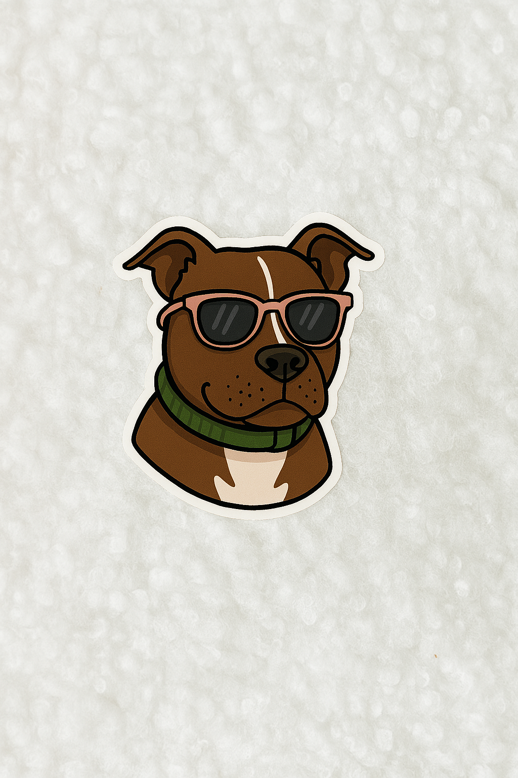 The Coolest Pitbull- Sticker
