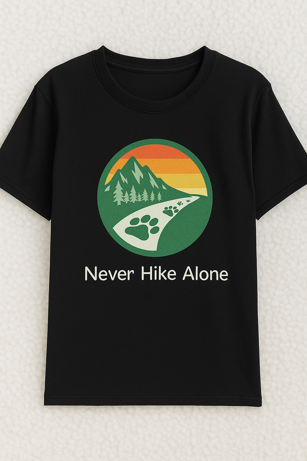 Never Hike Alone - Bamboo Tee