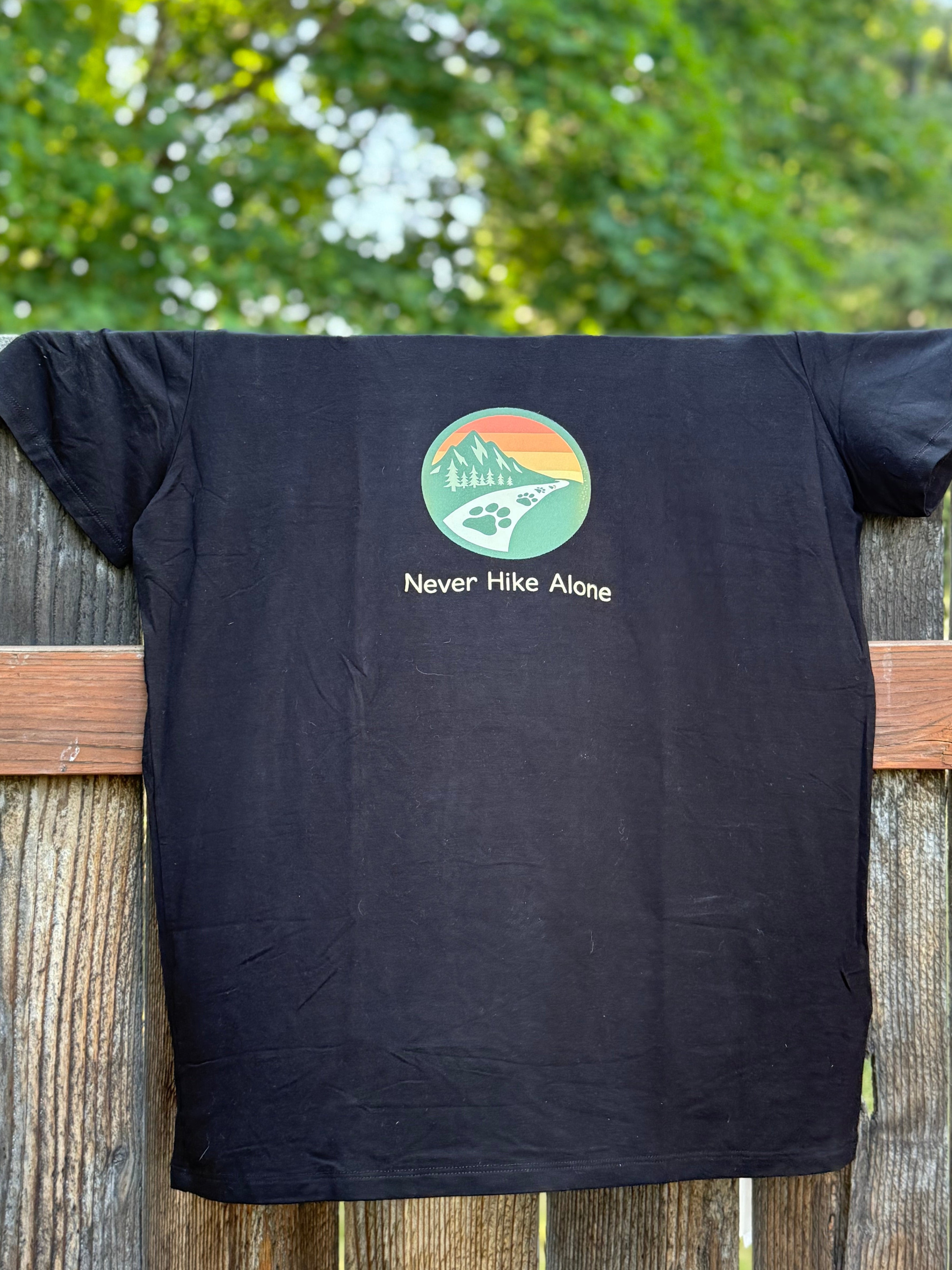 Never Hike Alone - Bamboo Tee